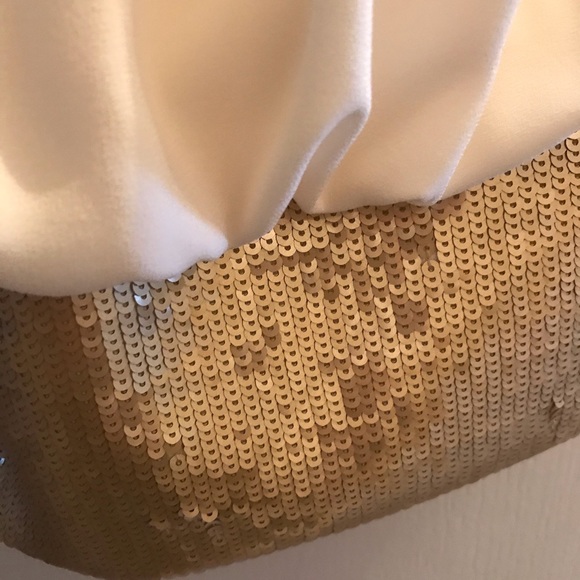 COPY - Badgley Mischka Cream colour dress. - Picture 2 of 5